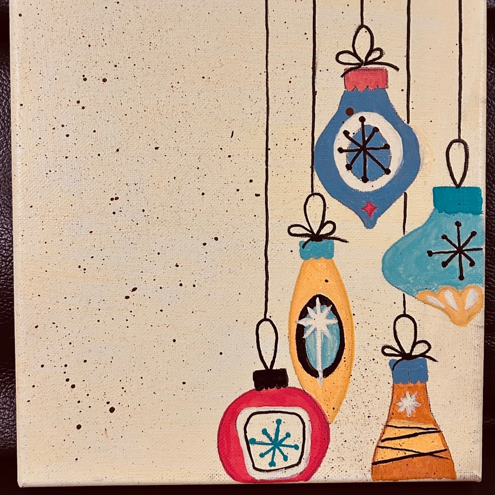 Painted Ornaments on Canvas